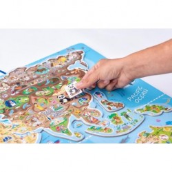 Magnetinis pasaulio žemėlapis su žaidimu