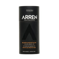 Pusiau permanentiniai dažai barzdai ir ūsams Farcom Professional ARREN Men's Grooming Beard & Moustache Color Cream Kit 60mlx70ml