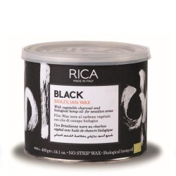 Braziliškas vaškas su kanapių aliejumi Rica Black Brazilian Wax 400g