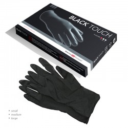 Juodos lateksinės pirštinės Hercules Sagemann Black Touch 10 Gloves S dydis 10 vnt.