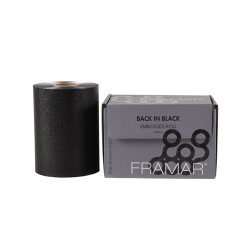Folija ritinėlyje juodos spalvos Framar Ultimate Grip Embossed Foil Roll Medium Black 12,7 cm x 100,58 m