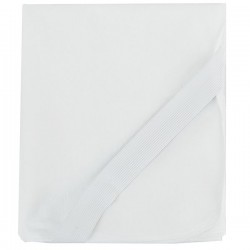 Neperšlampanti medvilninė paklodė su gumelėmis kampuose, 60x120 cm (balta)